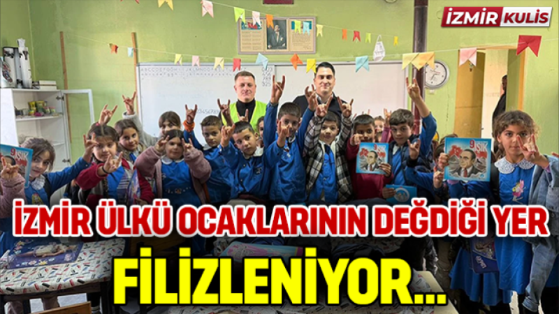 Ülkü Ocakları İzmir’den eğitime umut ışığı: Bağalan Köyü İlkokulu yenilendi