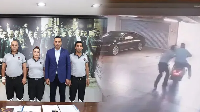 Başkan Yıldız'dan saldırganın yakalanmasını sağlayan görevlilere ödül
